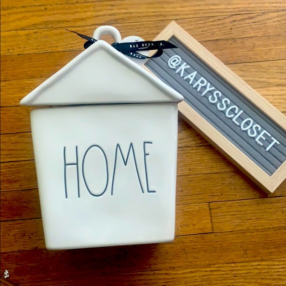 Rae Dunn Other - Rae Dunn canister HOME shaped